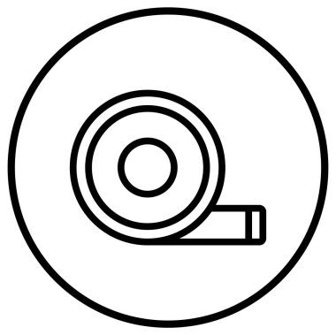 Maskeli Teyp Vektör Simgesi Tasarım İllüstrasyonu