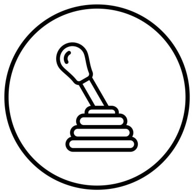 Vites Çubuğu Vektör Simgesi Tasarım İllüstrasyonu