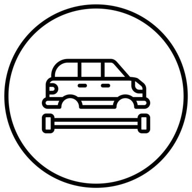 Chassis Vektör Simgesi Tasarım İllüstrasyonu