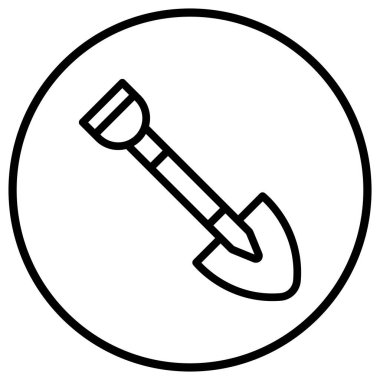 Kürek vektör ikonu tasarımı illüstrasyonu