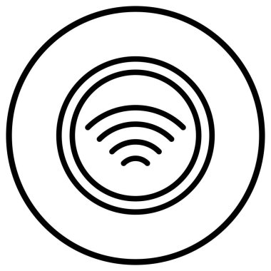 Wifi Vektör Simgesi Tasarım İllüstrasyonu