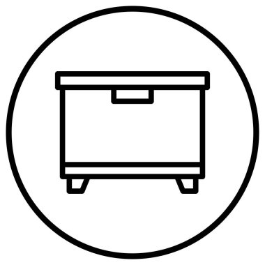 Dondurucu Vektör Simgesi Tasarım İllüstrasyonu