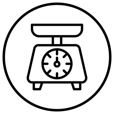 Mutfak Boyutlandırması Vektör Simgesi Tasarım İllüstrasyonu