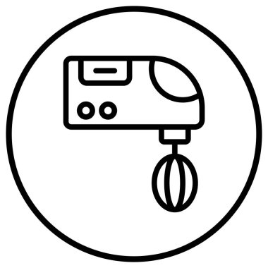 Karıştırıcı Vektör Simgesi Tasarım İllüstrasyonu