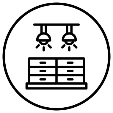 Işık Vektörü Simgesi Tasarım İllüstrasyonu