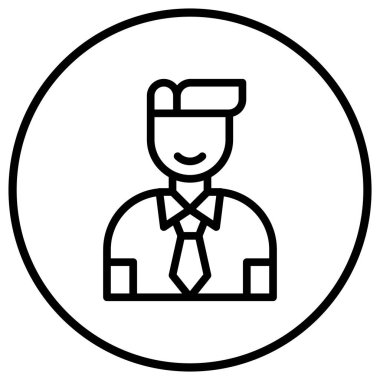 İş adamı Vektör Simgesi Tasarım İllüstrasyonu