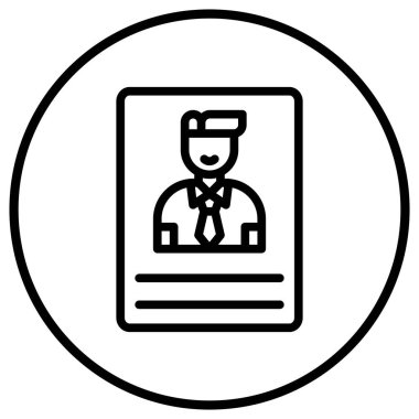 Aday Vektör Simgesi Tasarım İllüstrasyonu