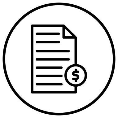 Finansal Vektör Simgesi Tasarım İllüstrasyonu