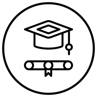 Eğitim Vektörü Simgesi Tasarım İllüstrasyonu