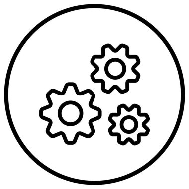 Vektör Simgesi Tasarım İllüstrasyonu Ayarlanıyor