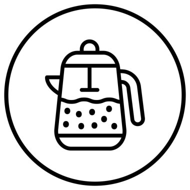 Fransız Basın Vektörü Simgesi Tasarım İllüstrasyonu