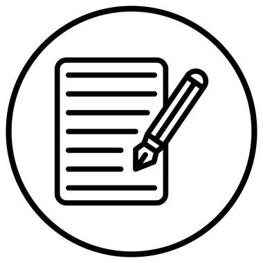 Kaligrafi Vektör Simgesi Tasarım İllüstrasyonu