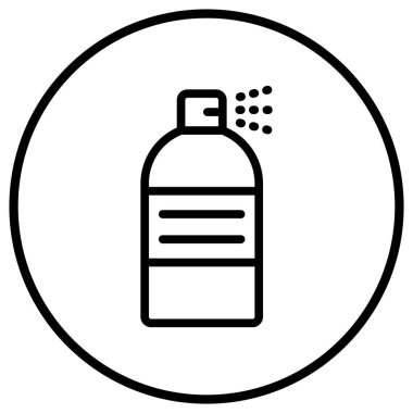 Sprey Vektör Simgesi Tasarım İllüstrasyonu