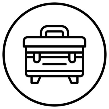 Araç Kutusu Vektör Simgesi Tasarım İllüstrasyonu