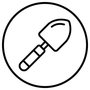 Trowel Vektör Simgesi Tasarım İllüstrasyonu