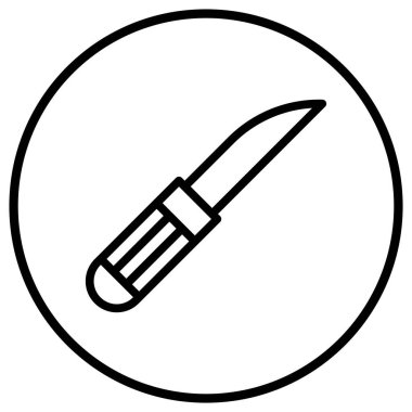 Oyma Vektörü Simgesi Tasarım İllüstrasyonu