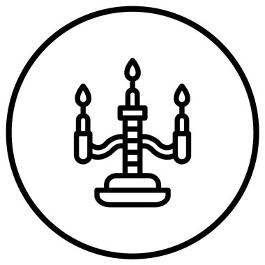 Mum Vektörü Simgesi Tasarım İllüstrasyonu