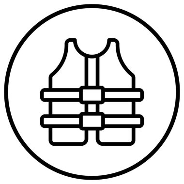 Can yeleği Vektör Simgesi Tasarım İllüstrasyonu