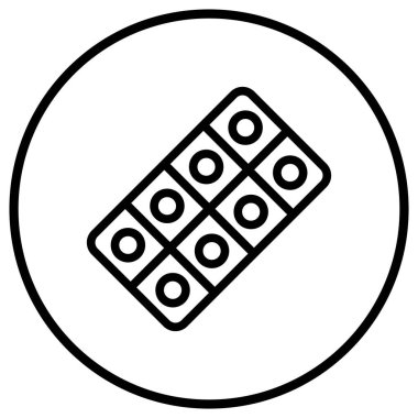 Haplar Vektör Simgesi Tasarım İllüstrasyonu