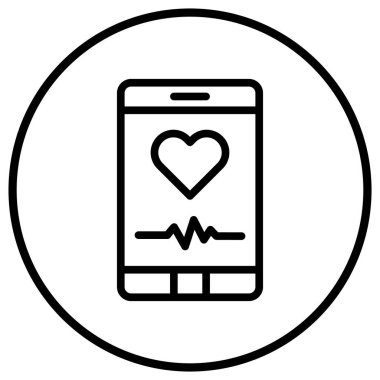 Telefon Vektörü Simgesi Tasarım İllüstrasyonu