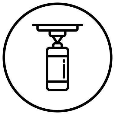 Kum Torbası Vektör Simgesi Tasarım İllüstrasyonu