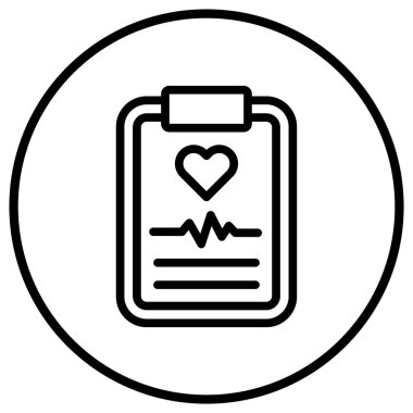 Sağlık Denetimi Vektör Simgesi Tasarım İllüstrasyonu