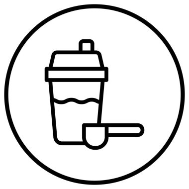 Protein Sarsıcı Vektör Simgesi Tasarım İllüstrasyonu