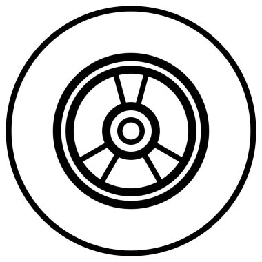 Ağırlık Tabağı Vektör Simgesi Tasarım İllüstrasyonu