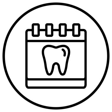 Randevu Vektörü Simgesi Tasarım İllüstrasyonu