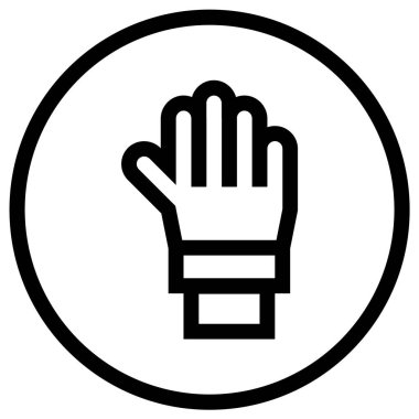 El Vektörü Simgesi Tasarım İllüstrasyonu