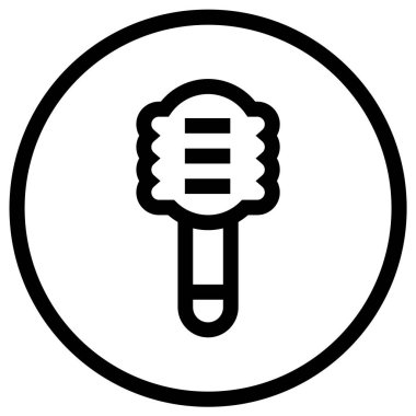 Fırça Vektörü Simgesi Tasarım İllüstrasyonu