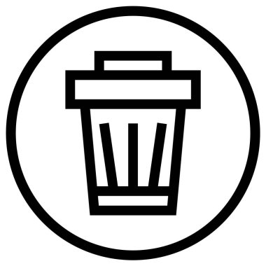 Bin Vektör Simgesi Tasarım İllüstrasyonu