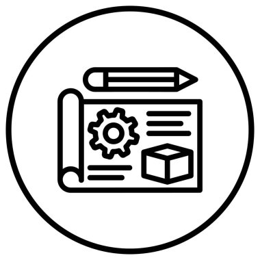 Prototip Vektör Simgesi Tasarım İllüstrasyonu