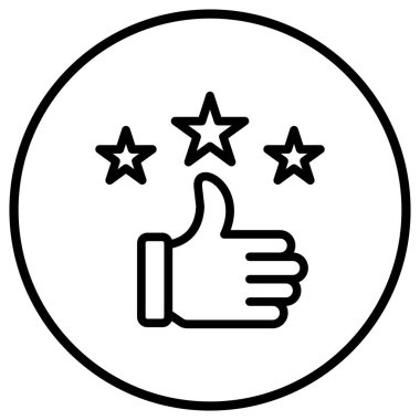 Geribildirim Vektörü Simgesi Tasarım İllüstrasyonu