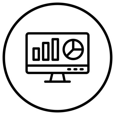 Web Analizi Vektör Simgesi Tasarım İllüstrasyonu