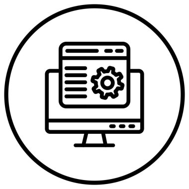 İniş sayfası Vektör Simgesi Tasarım İllüstrasyonu