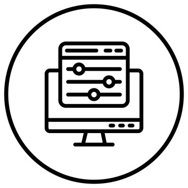 Renk denetimi Vektör Simgesi Tasarım İllüstrasyonu