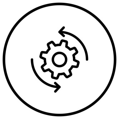 Agile Vektör Simgesi Tasarım İllüstrasyonu