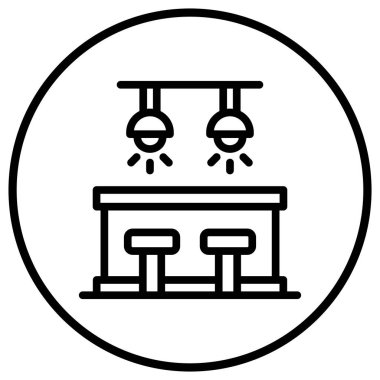 Çubuk Sayaç Vektör Simgesi Tasarım İllüstrasyonu