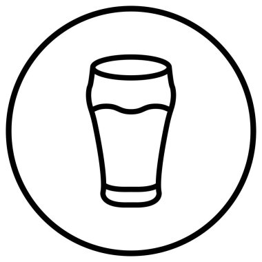 Cam Vektör Simgesi Tasarım İllüstrasyonu