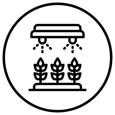 Fıskiye Vektörü Simgesi Tasarımı Çizimi