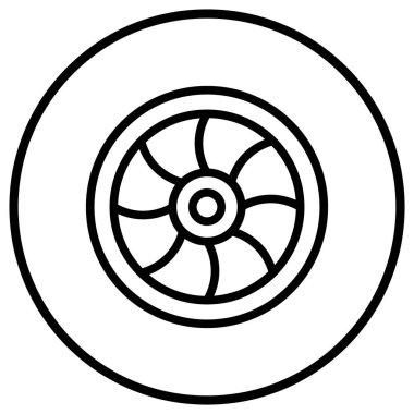 Lens Vektör Simgesi Tasarımı Çizimi