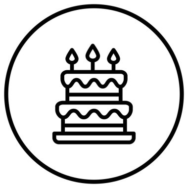 Pasta Vektörü Simgesi Tasarımı Çizimi