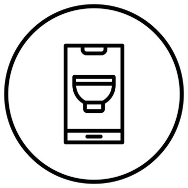 Mobil tarif Vektör Simgesi Tasarım İllüstrasyonu