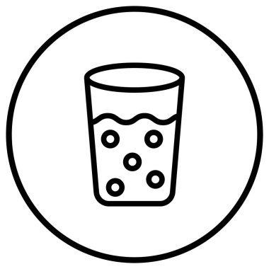 Cam Vektör Simgesi Tasarım İllüstrasyonu