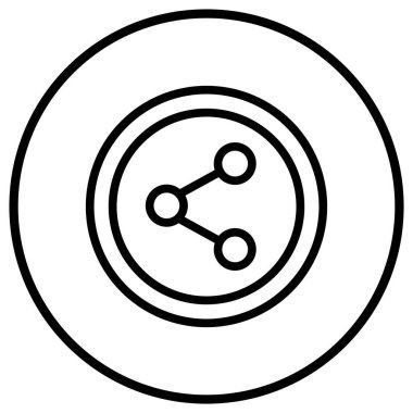 Bağlantı Vektörü Simgesi Tasarım İllüstrasyonunu Paylaş