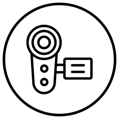 El kamerası Vektörü Simge Tasarımı Çizimi