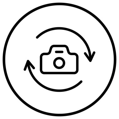 Kamera Vektörü Simgesi Tasarım Resmini Değiştir