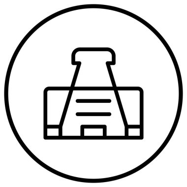 Klip Vektörü Simgesi Tasarım İllüstrasyonu