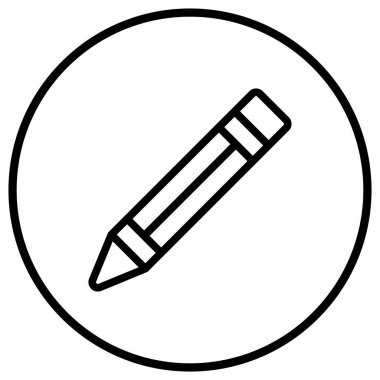 Kalem Vektörü Simgesi Tasarım İllüstrasyonu